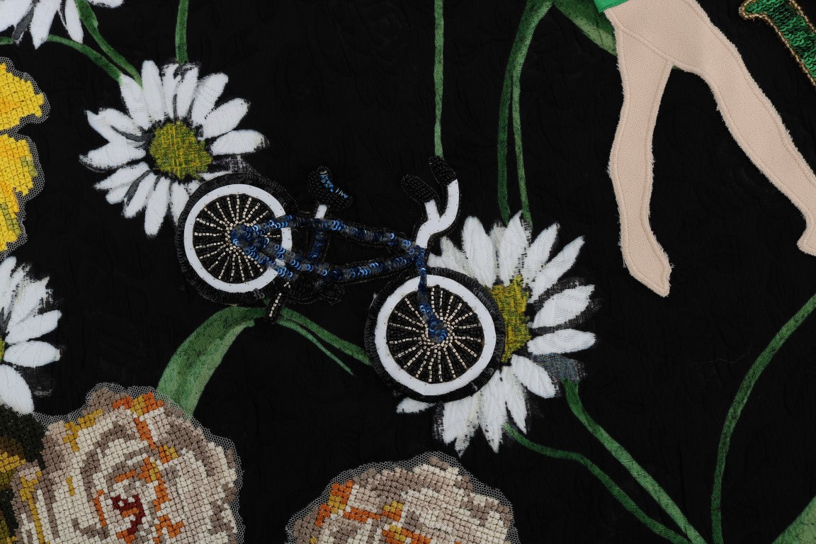 Dolce &amp; Gabbana Verzierter A-Linien-Rock bis zur Mitte der Wade