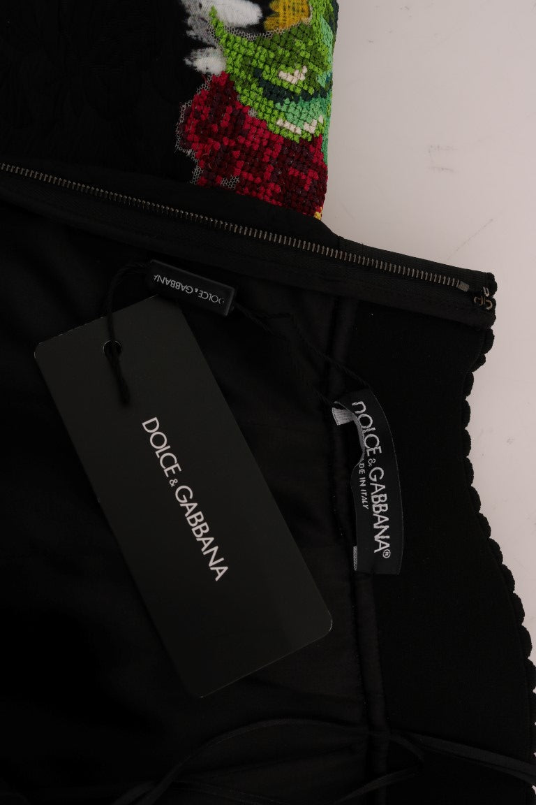 Dolce &amp; Gabbana Verzierter A-Linien-Rock bis zur Mitte der Wade