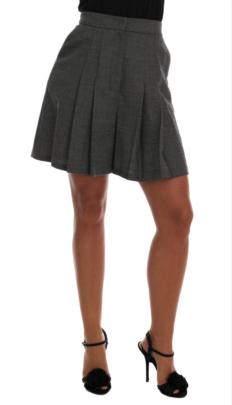 Dolce &amp; Gabbana Schicke Mini-Shorts aus Wolle mit hoher Taille