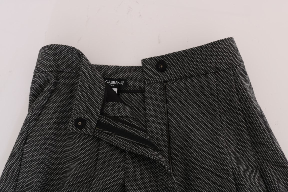 Dolce &amp; Gabbana Schicke Mini-Shorts aus Wolle mit hoher Taille