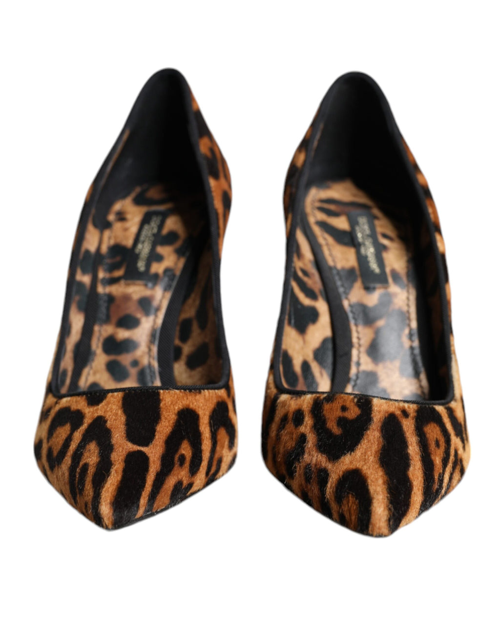 Dolce &amp; Gabbana Braune Pumps mit Leopardenmuster aus Kalbshaar