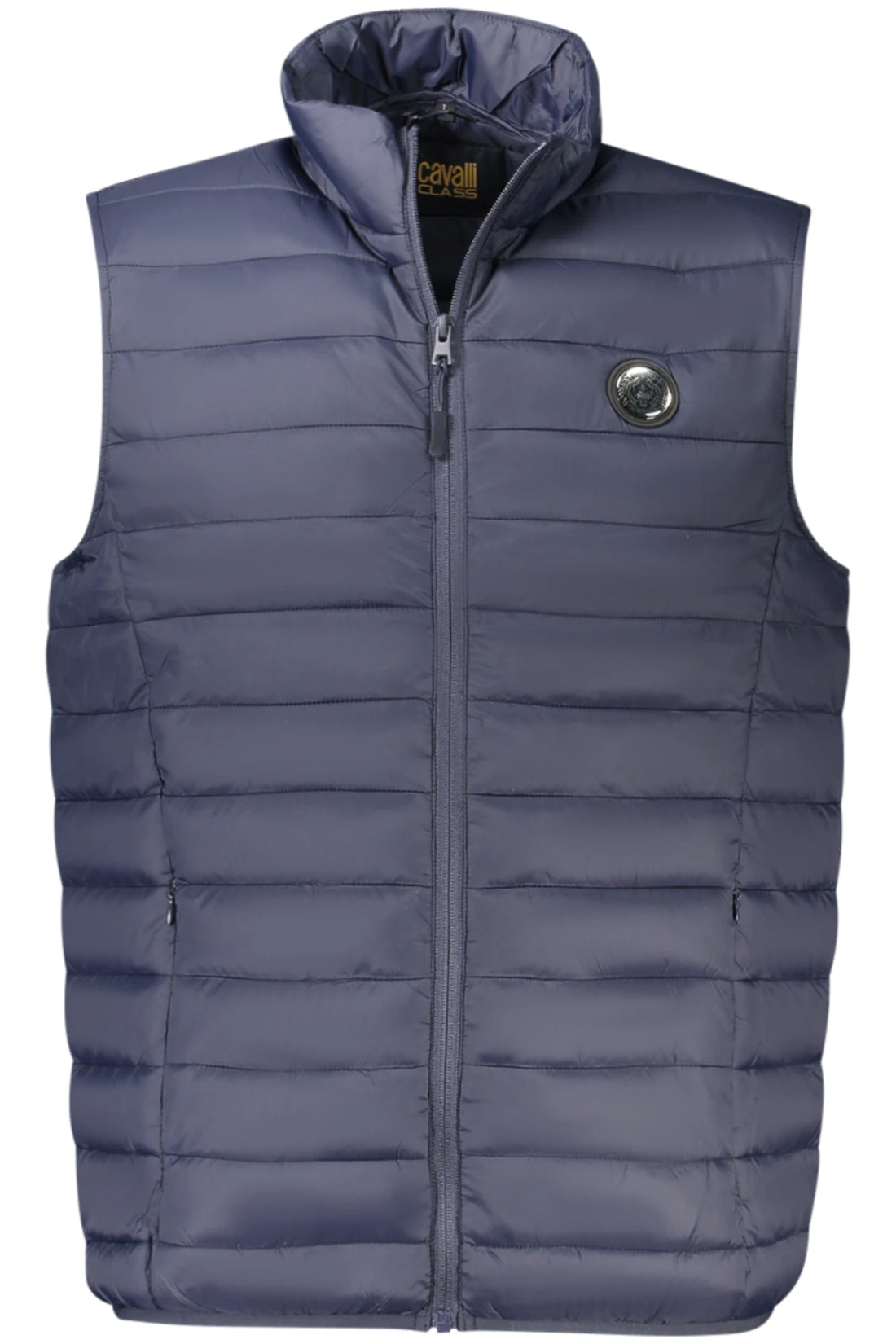 CAVALLI CLASS MEN&#39;S BLUE SLEEVELESS JACKET