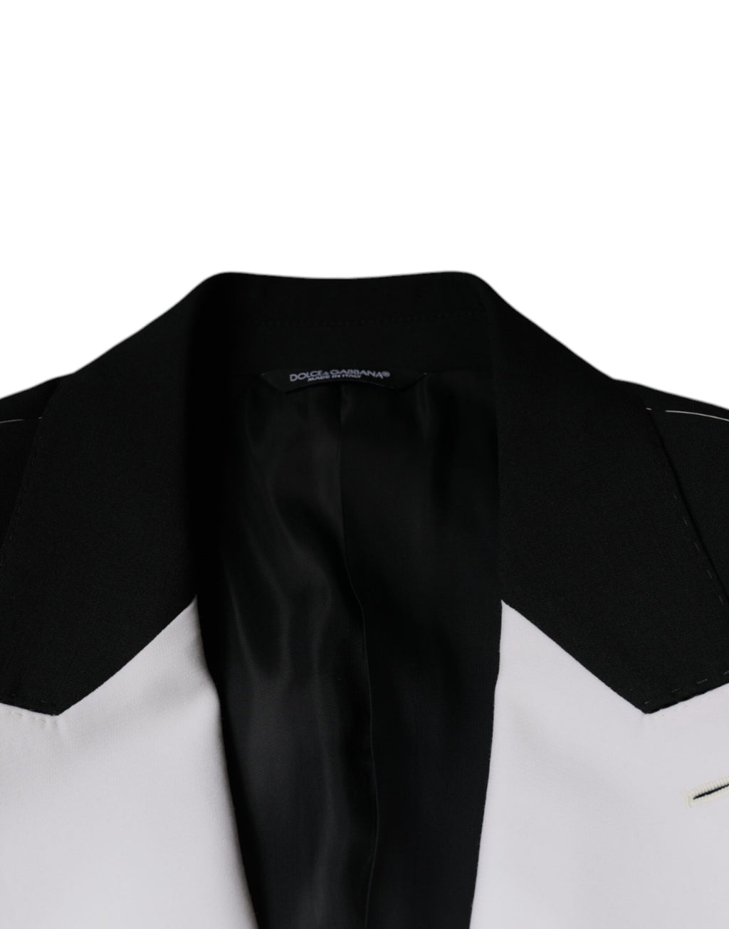 Dolce &amp; Gabbana – Einreihiger Blazer in Schwarz und Weiß