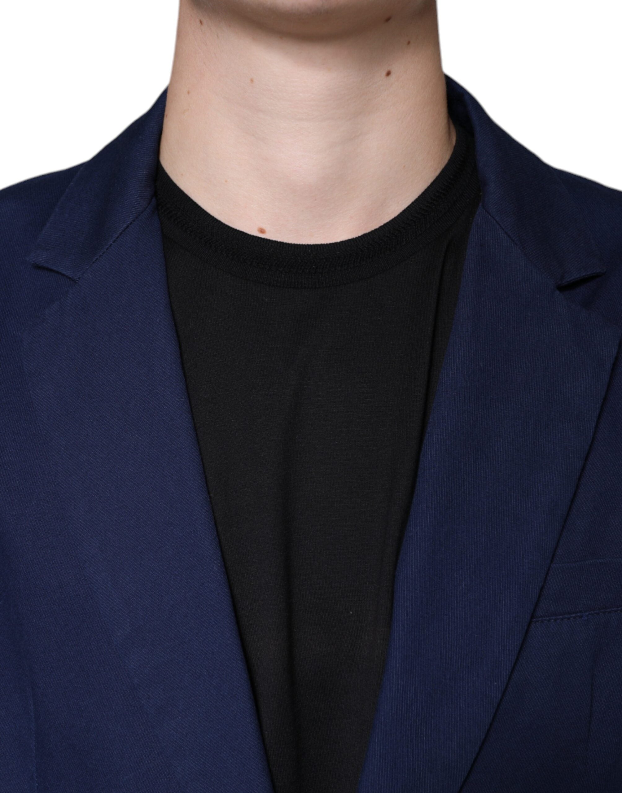 Dolce &amp; Gabbana – Blauer Blazer mit einreihiger Kerbe