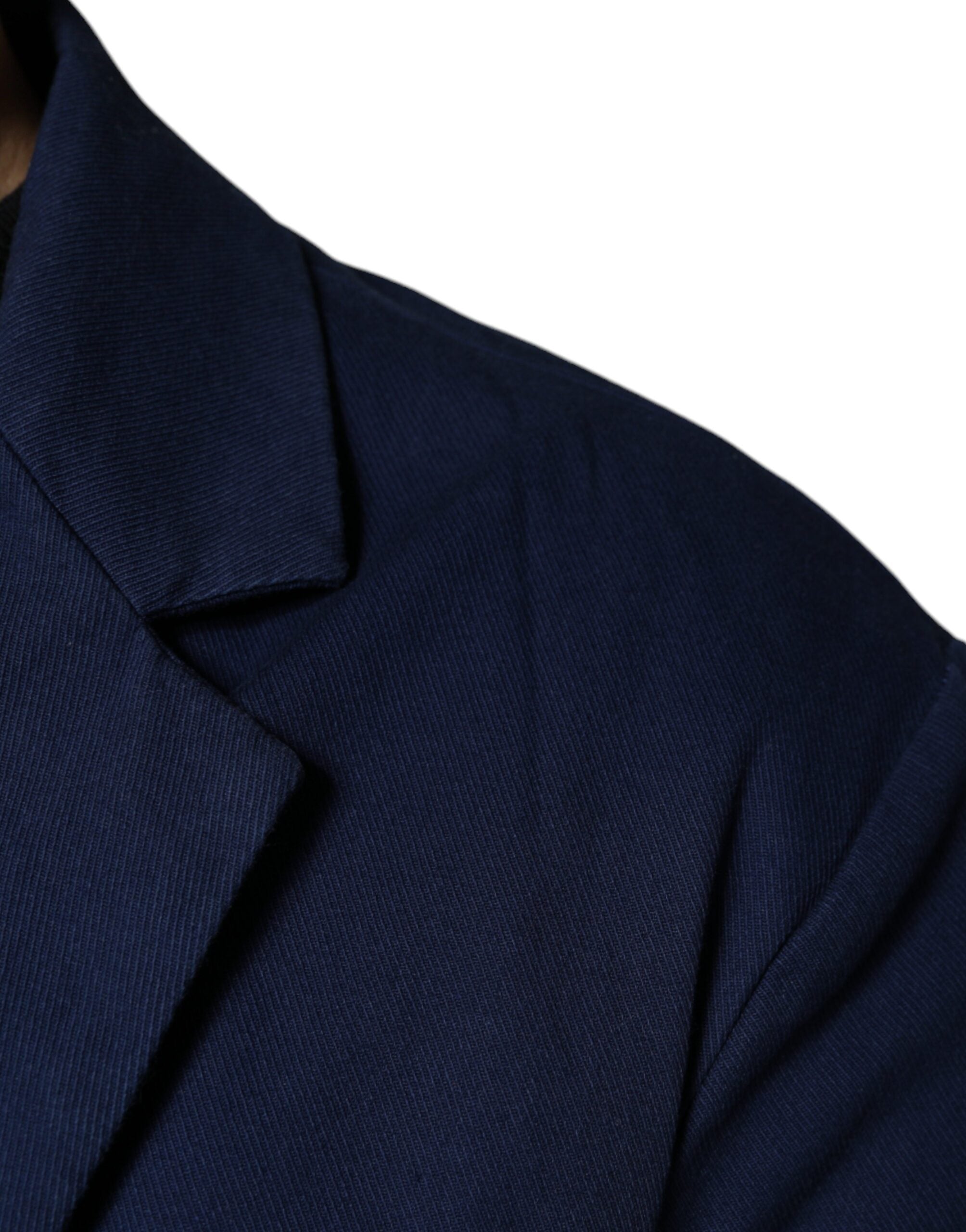 Dolce &amp; Gabbana – Blauer Blazer mit einreihiger Kerbe
