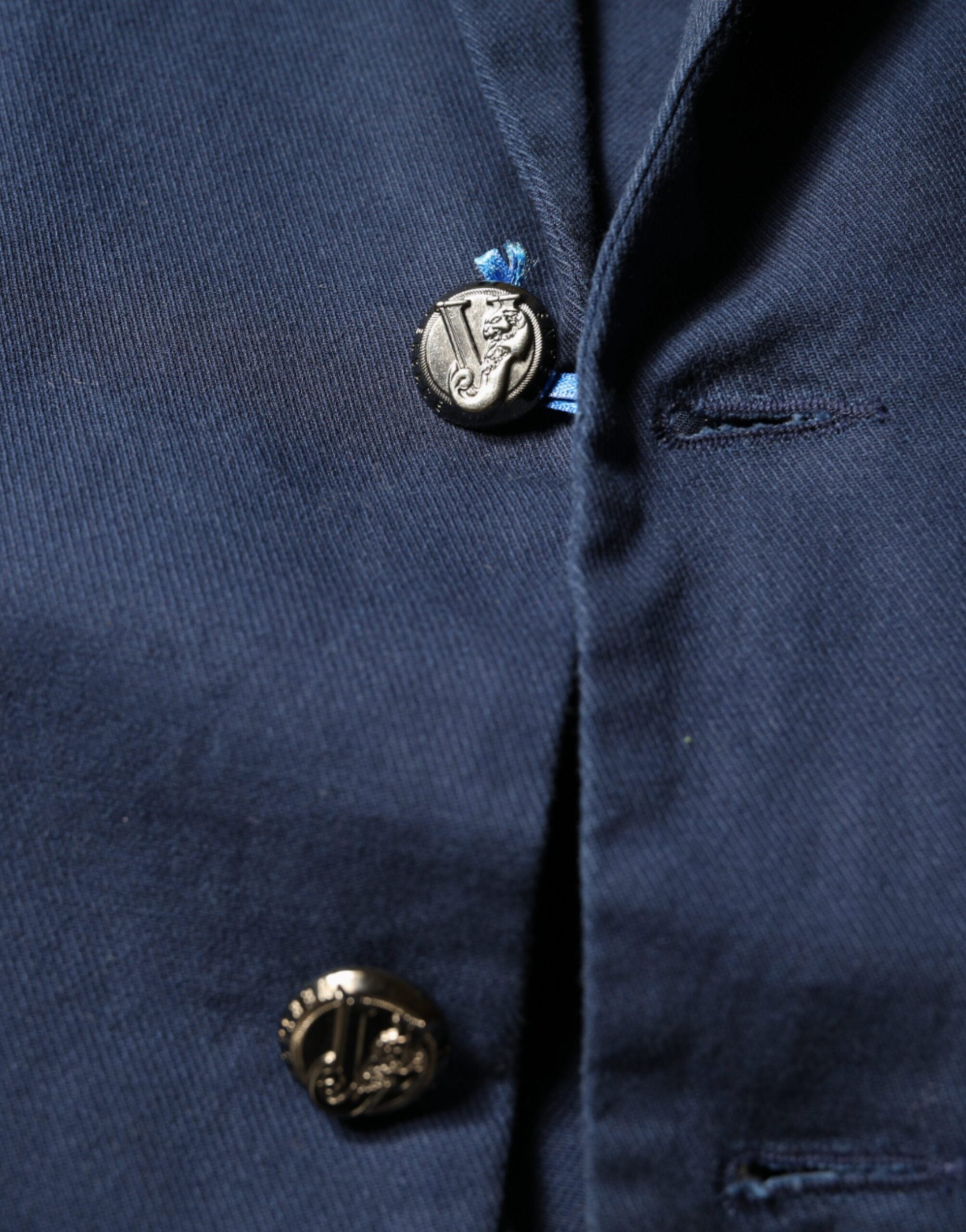 Dolce &amp; Gabbana – Blauer Blazer mit einreihiger Kerbe