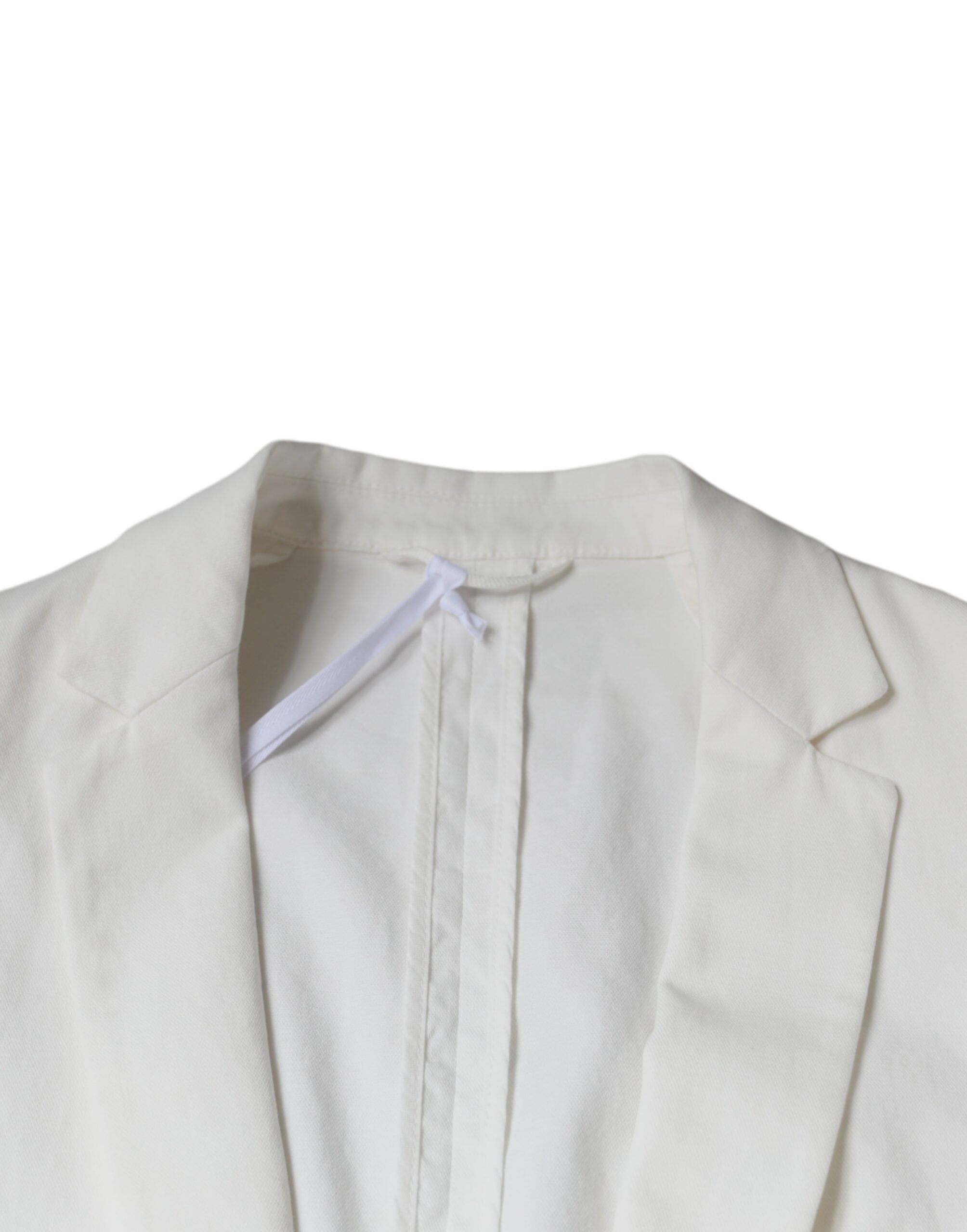 Dondup – Weißer, einreihiger Blazer mit einem Knopf
