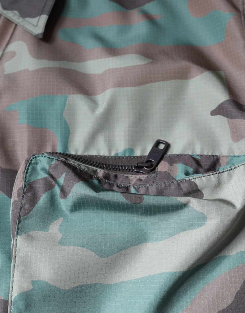 Dolce &amp; Gabbana Mehrfarbiges Camouflage-Button-Down-Hemd