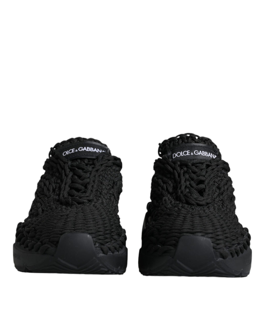 Dolce &amp; Gabbana – Schwarze Daymaster-Sneakers aus Strick