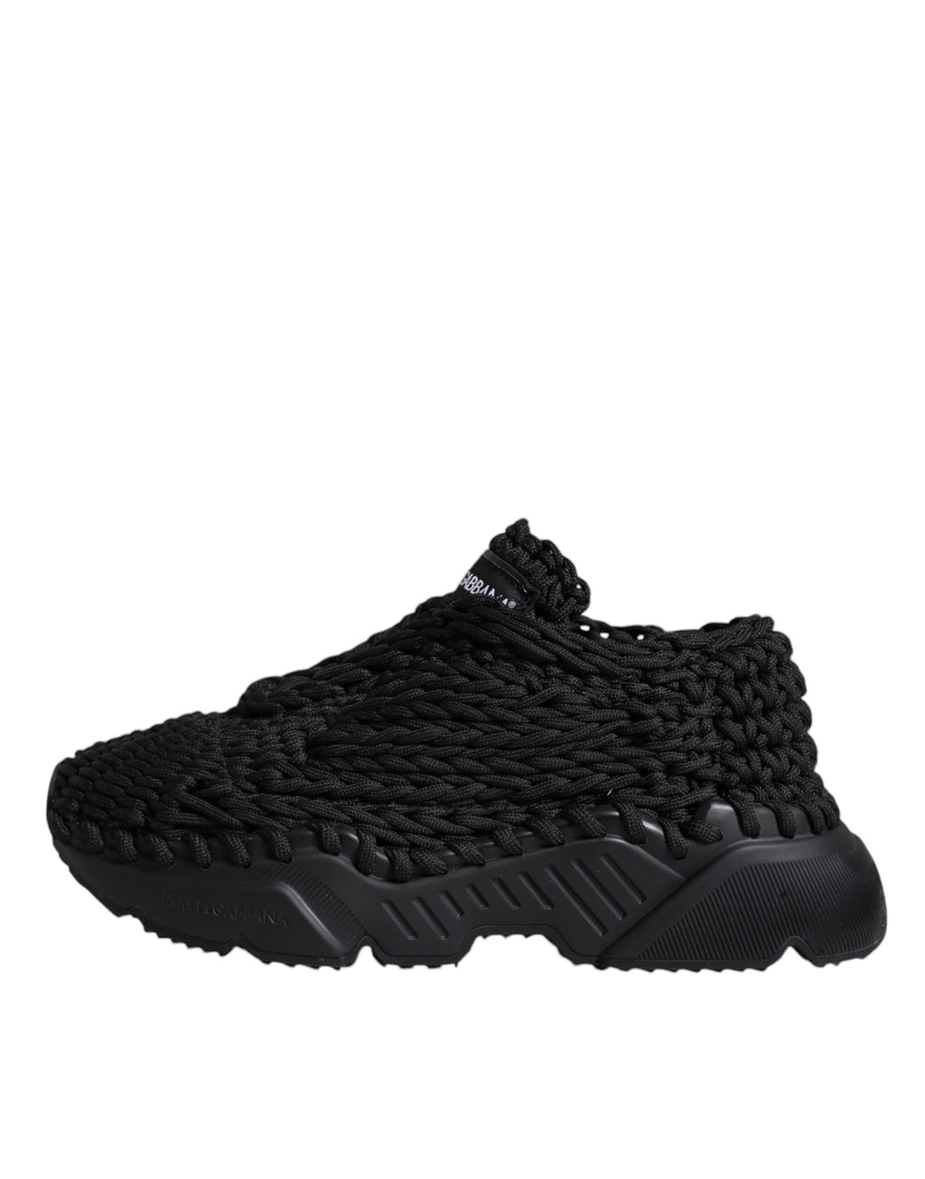Dolce &amp; Gabbana – Schwarze Daymaster-Sneakers aus Strick