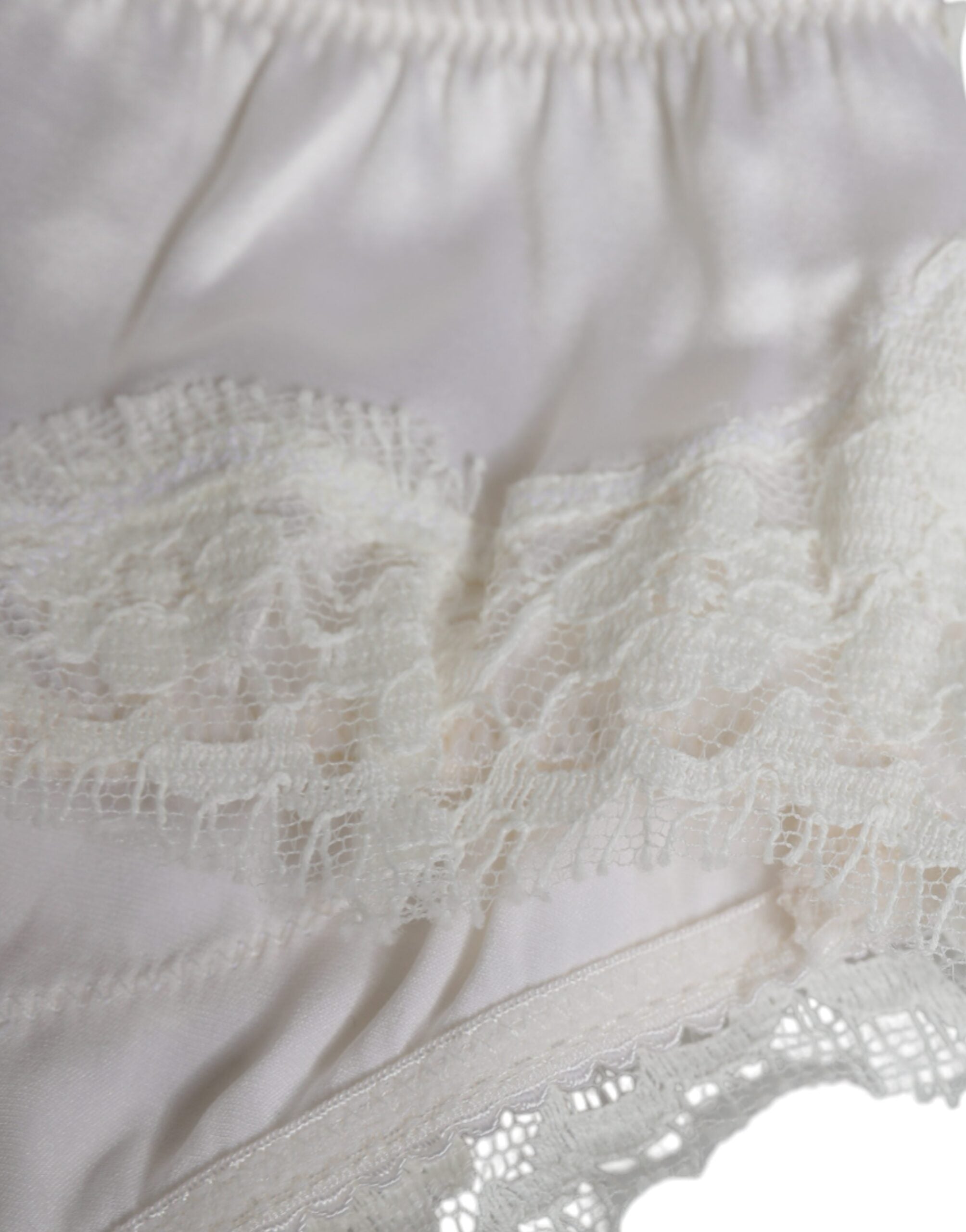 Dolce &amp; Gabbana – Balconette-BH aus Stretch-Seide in Weiß