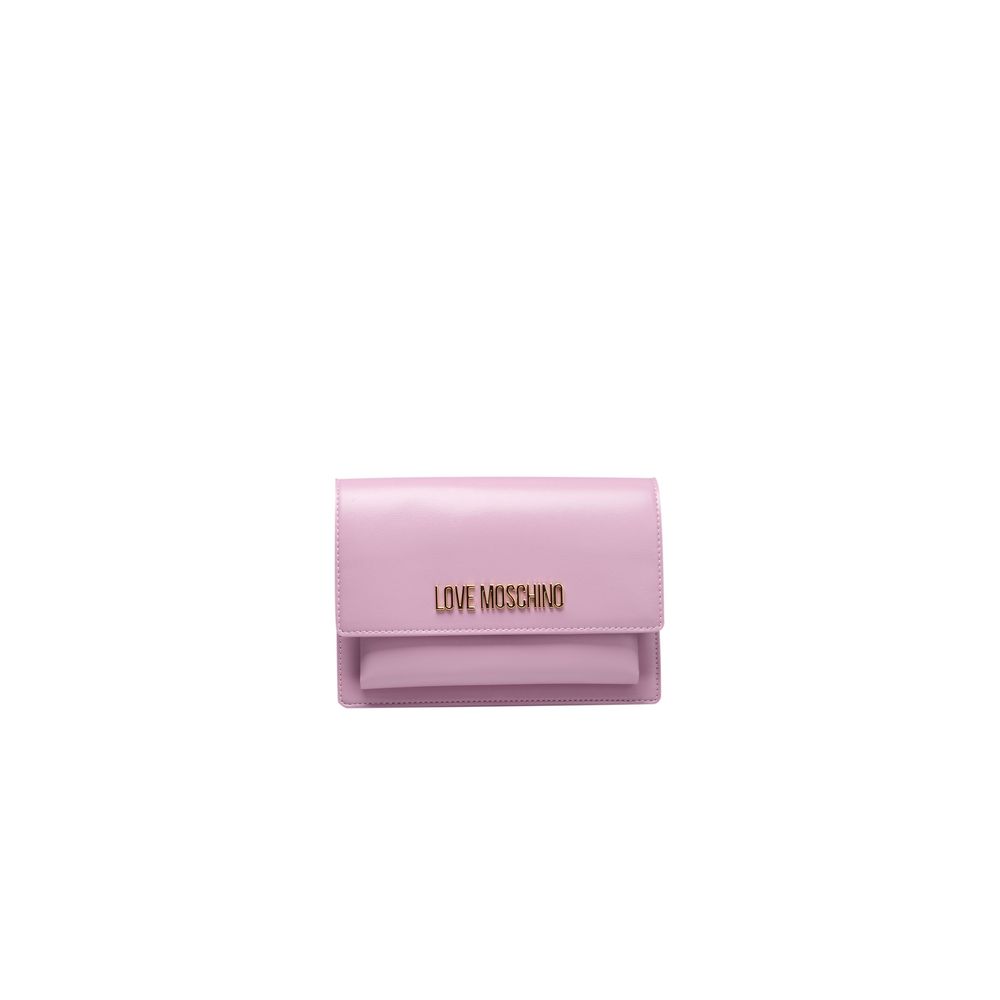 Love Moschino Lila Polyethylen Damen Umhängetasche