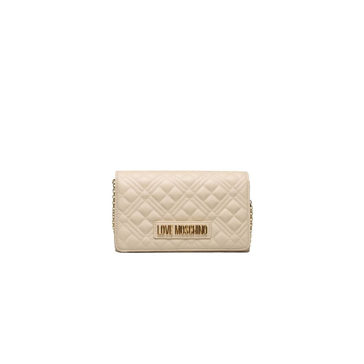 Love Moschino Beige Polyethylen Damen Umhängetasche