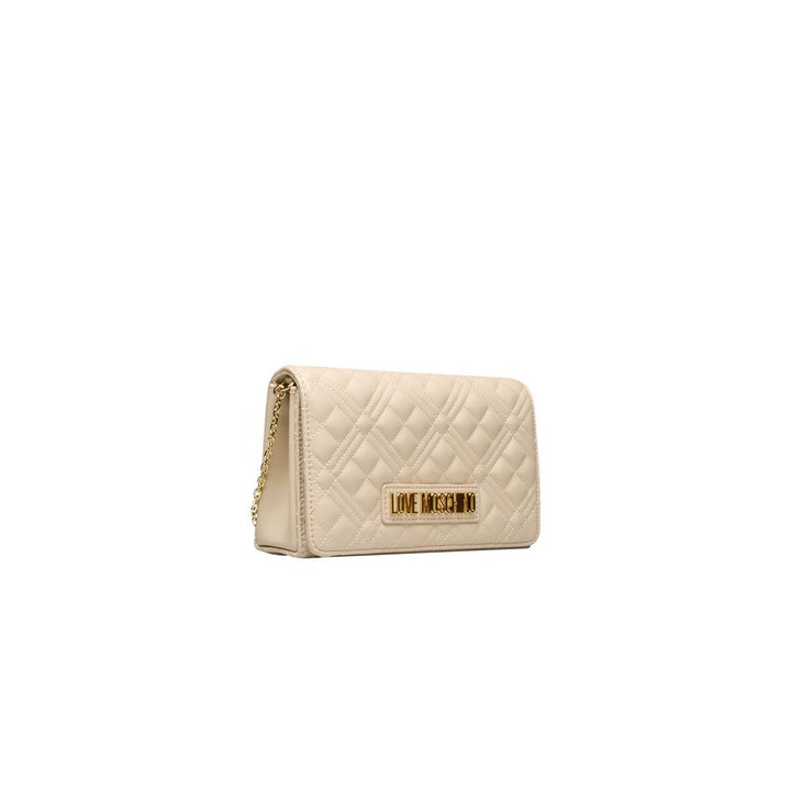 Love Moschino Beige Polyethylen Damen Umhängetasche