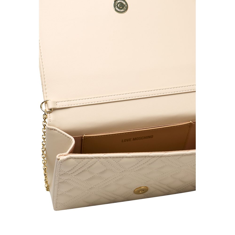 Love Moschino Beige Polyethylen Damen Umhängetasche