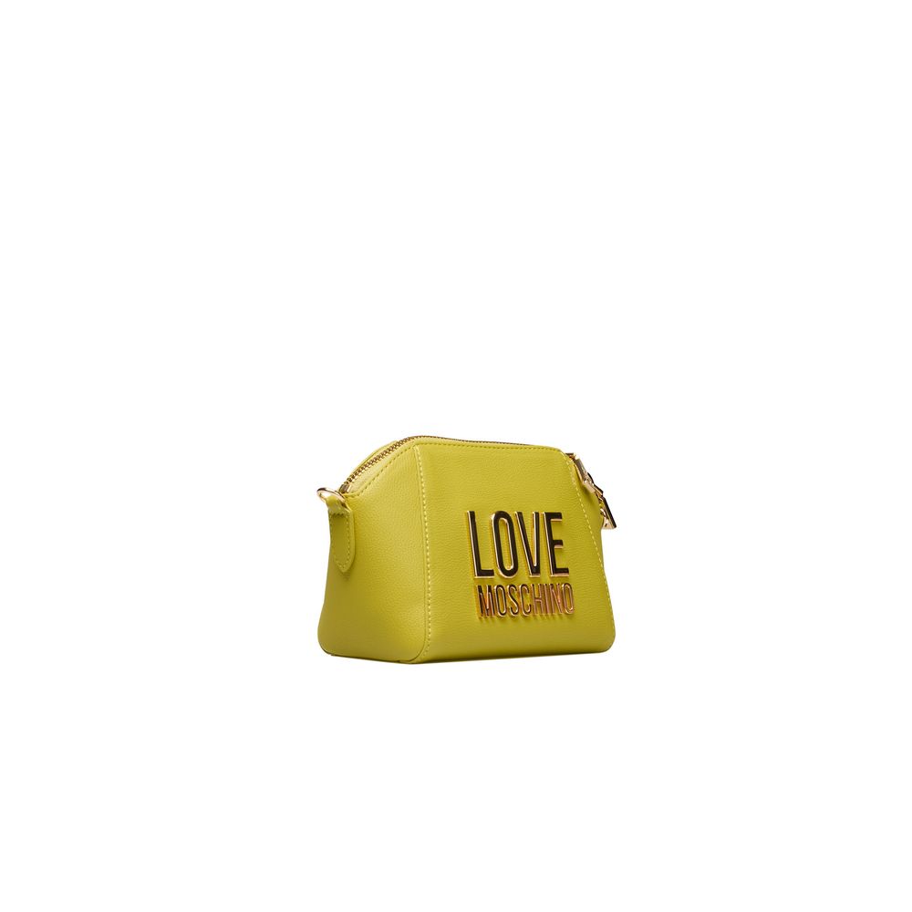 Love Moschino – Gelbe Umhängetasche aus Polyethylen für Damen