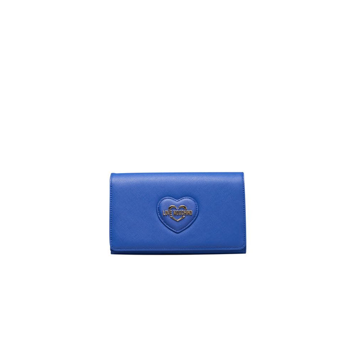 Love Moschino – Blaue Umhängetasche aus Polyethylen für Damen