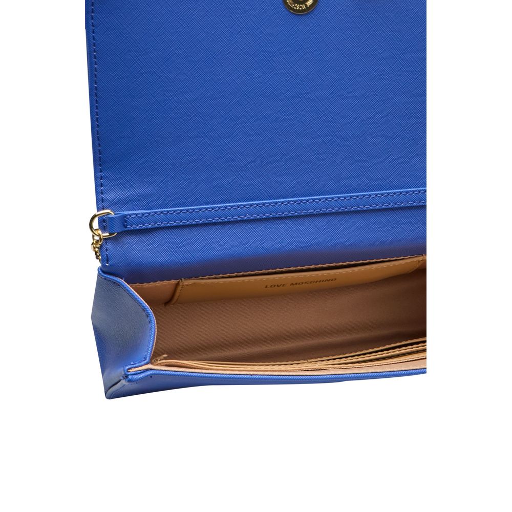Love Moschino – Blaue Umhängetasche aus Polyethylen für Damen