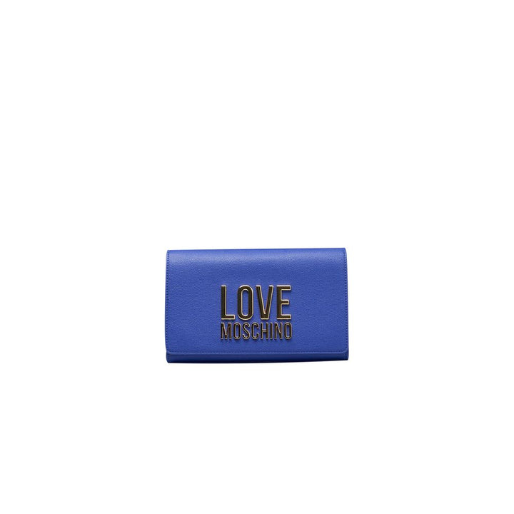 Love Moschino – Blaue Umhängetasche aus Polyethylen für Damen