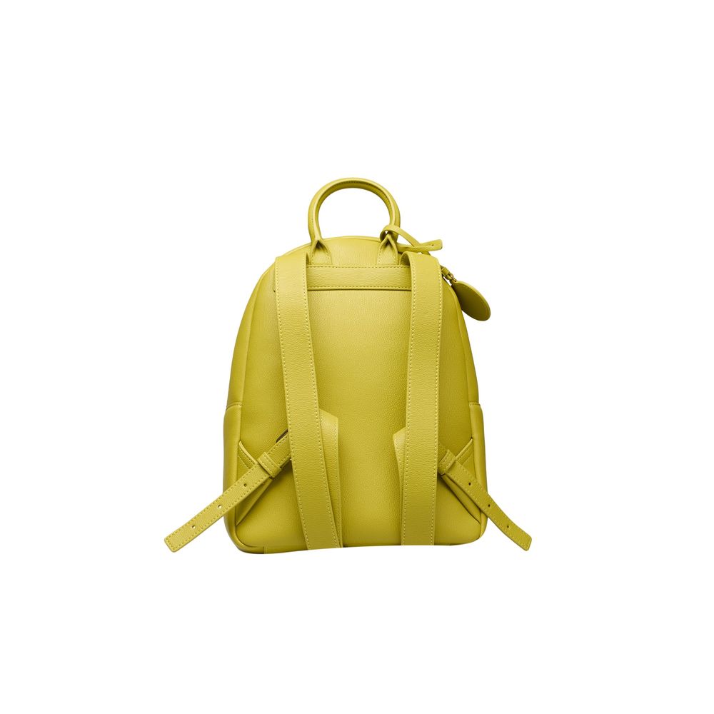 Love Moschino Gelber Polyethylen-Rucksack für Damen