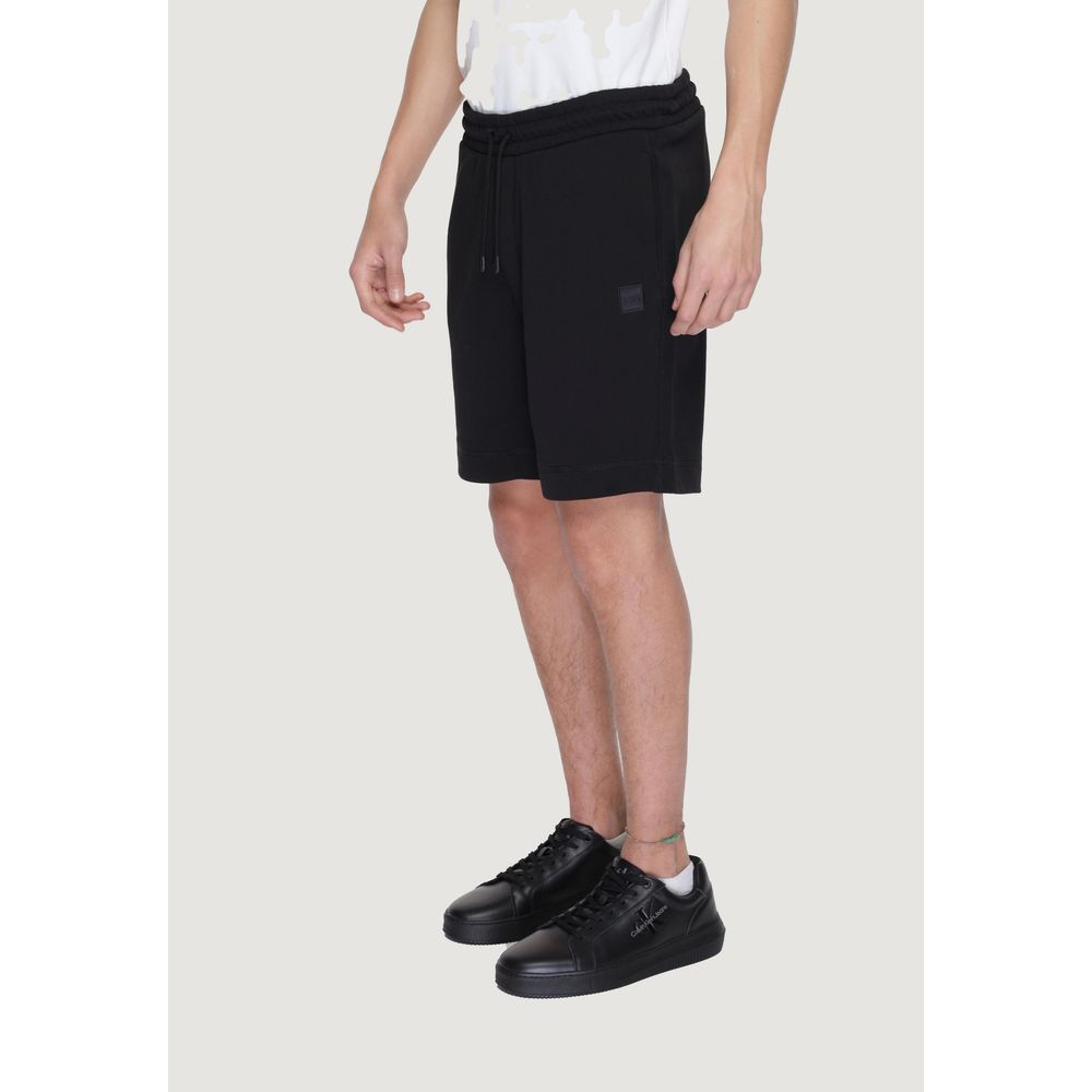 Hugo Boss Schwarze Baumwollshorts
