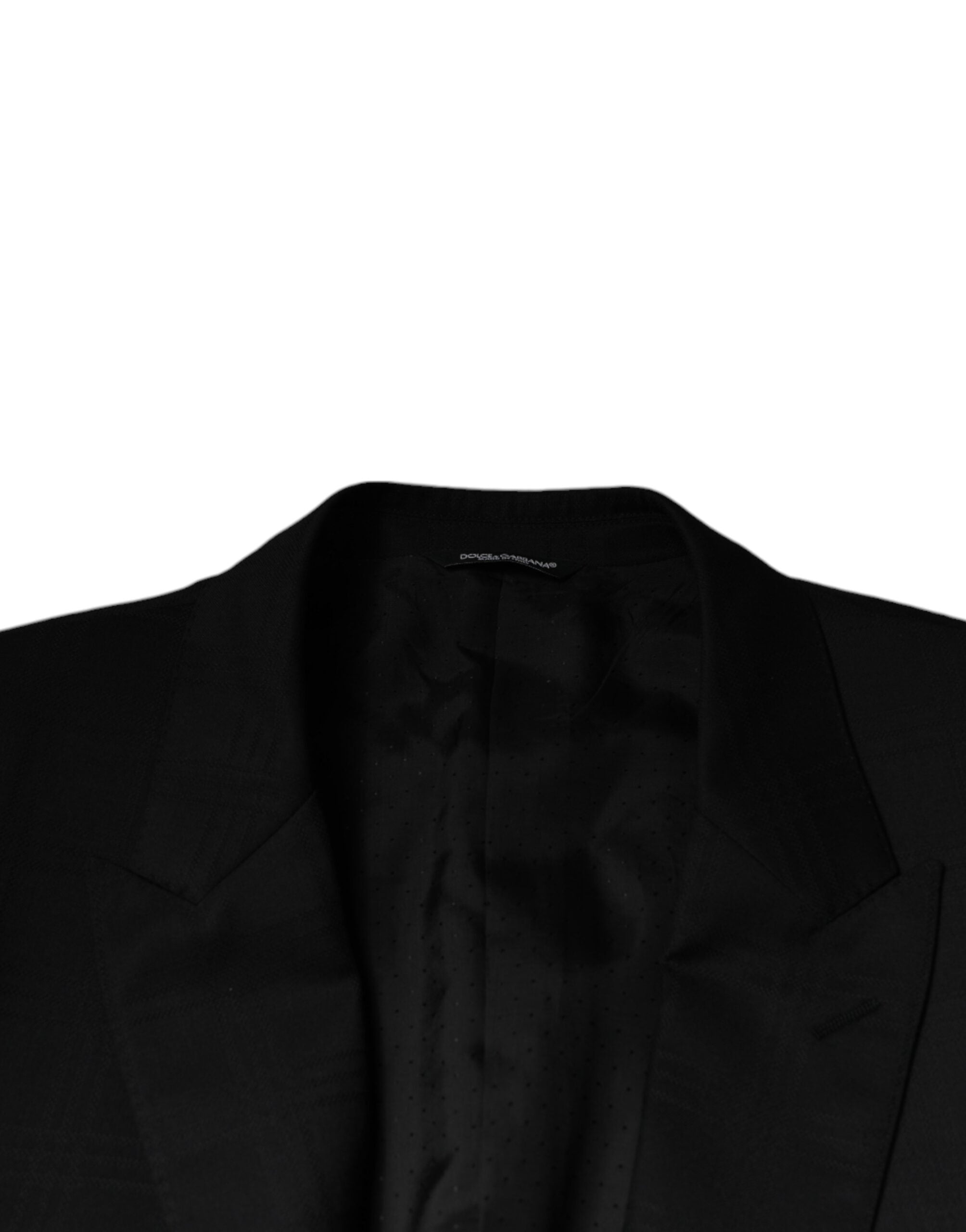 Dolce &amp; Gabbana – Einreihiger Anzug aus schwarzer Wolle