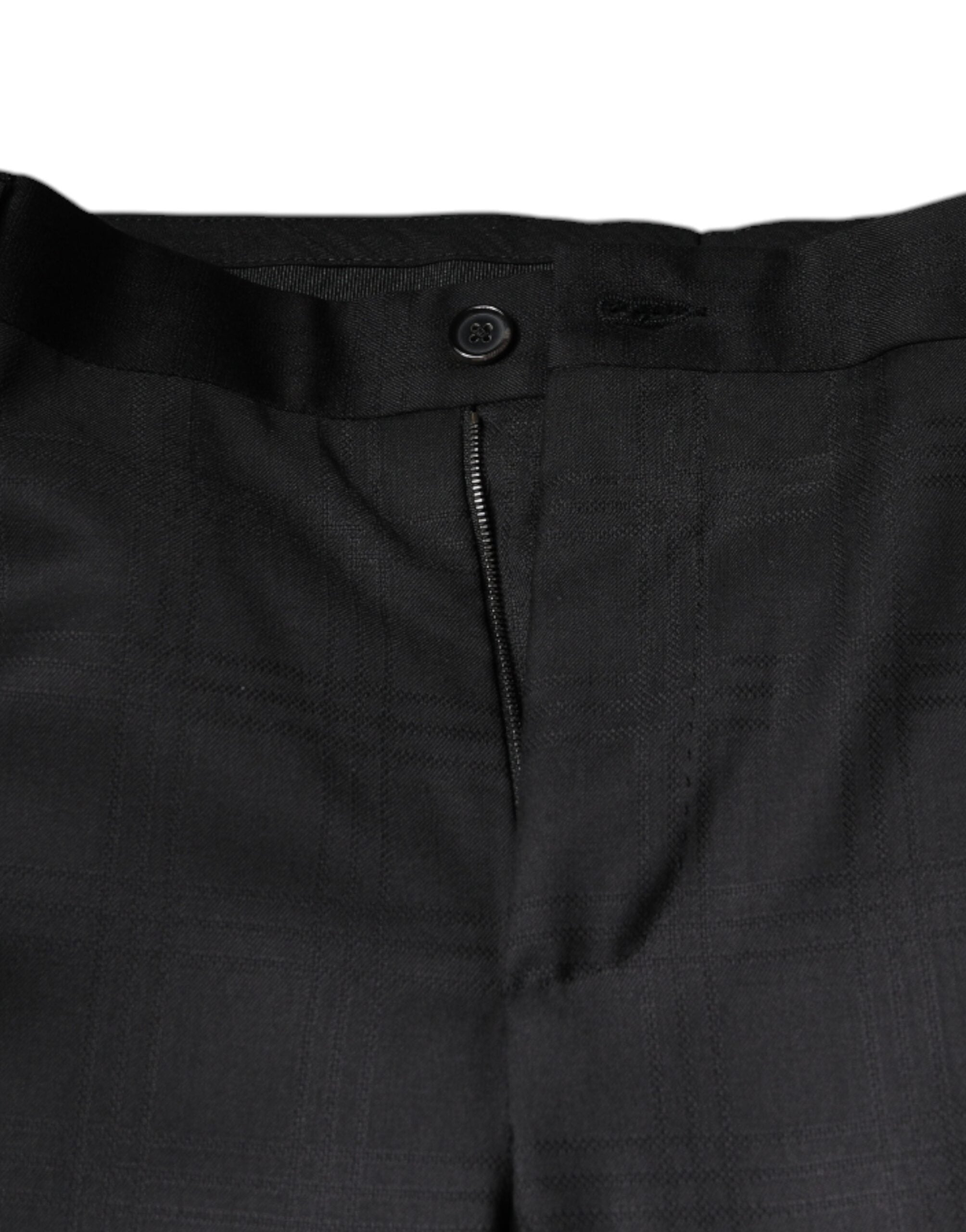 Dolce &amp; Gabbana – Einreihiger Anzug aus schwarzer Wolle