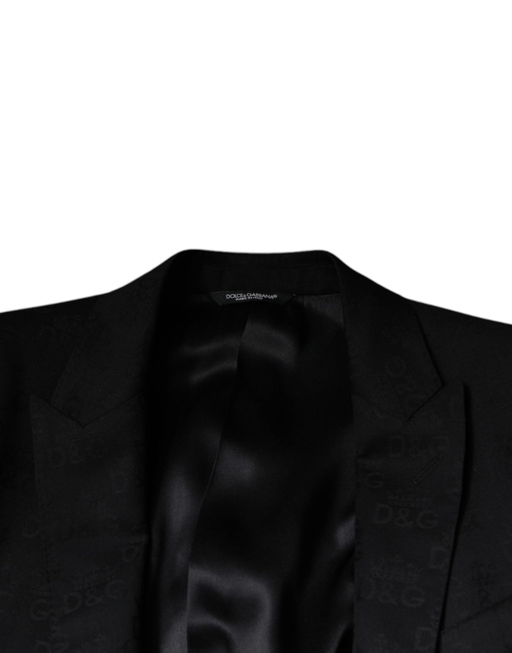 Dolce &amp; Gabbana – Einreihiger, formeller Blazer aus schwarzer Wolle