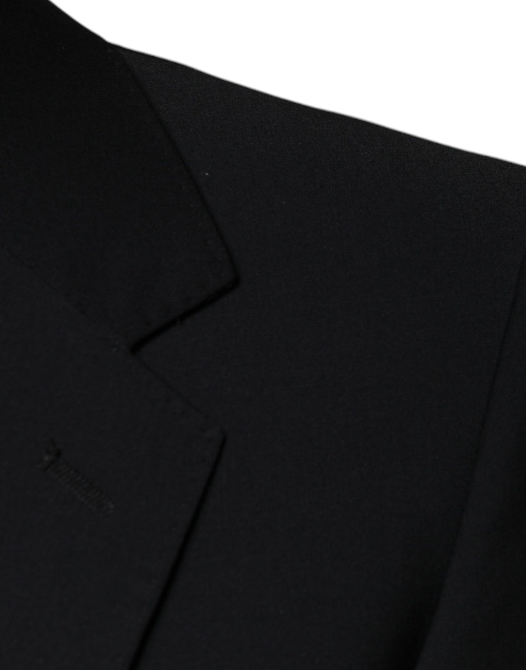 Dolce &amp; Gabbana – Dreiteiliger, schmal geschnittener Herrenanzug aus schwarzer Wolle