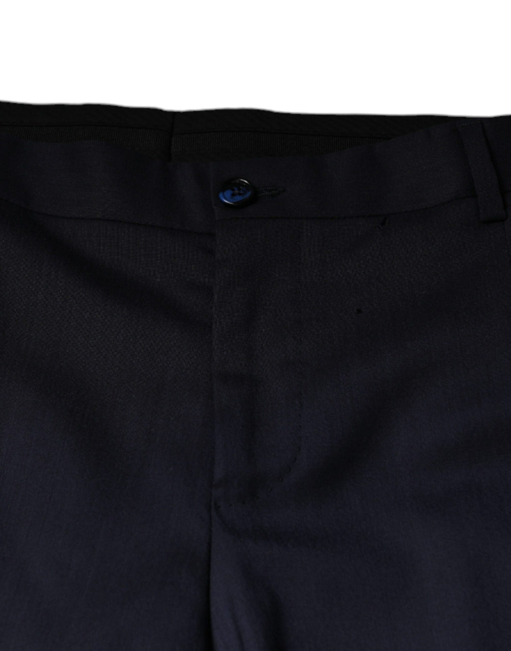 Dolce &amp; Gabbana – Enge Anzughose aus blauer Wolle