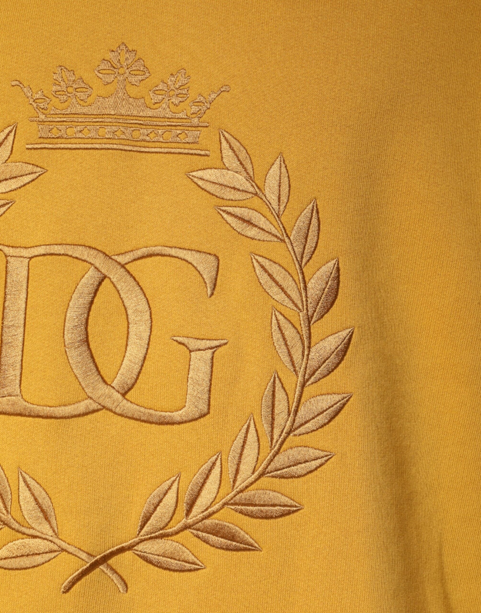 Dolce &amp; Gabbana Senf DG Kapuzenpullover Herren Sweatshirt