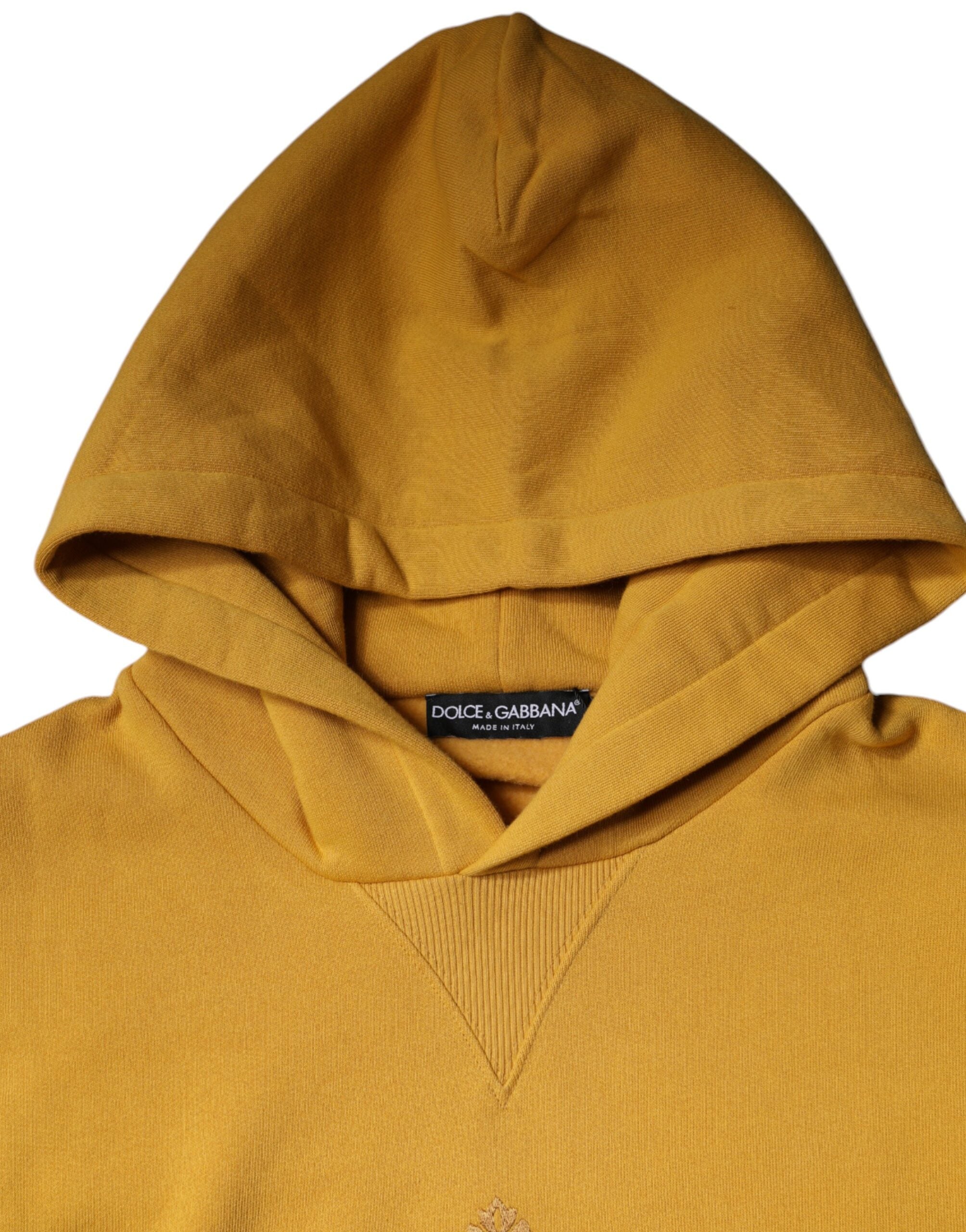 Dolce &amp; Gabbana Senf DG Kapuzenpullover Herren Sweatshirt