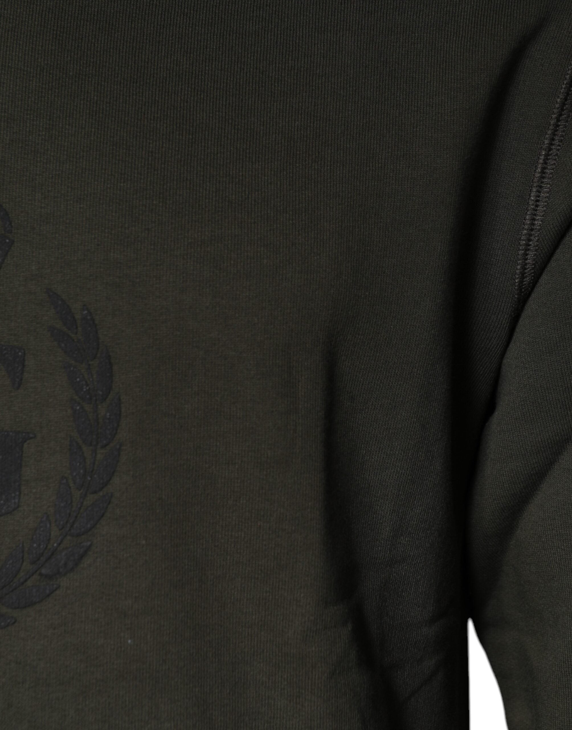 Dolce &amp; Gabbana Army Green Crown Baumwoll-Sweatshirt