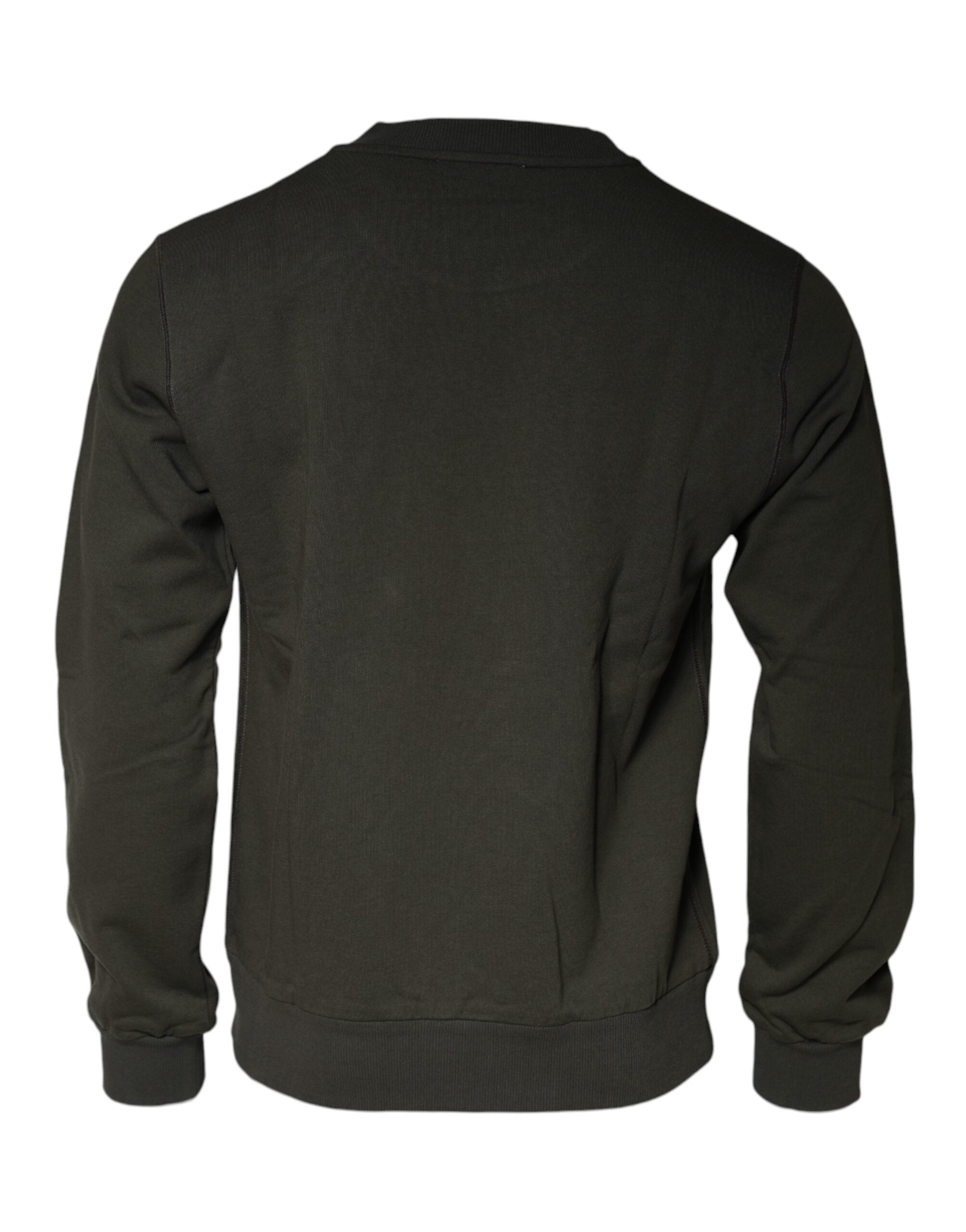 Dolce &amp; Gabbana Army Green Crown Baumwoll-Sweatshirt