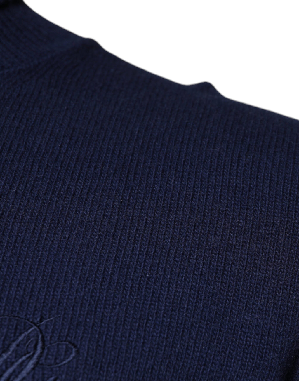 Blauer Rollkragenpullover aus Wollstrick von Dolce &amp; Gabbana