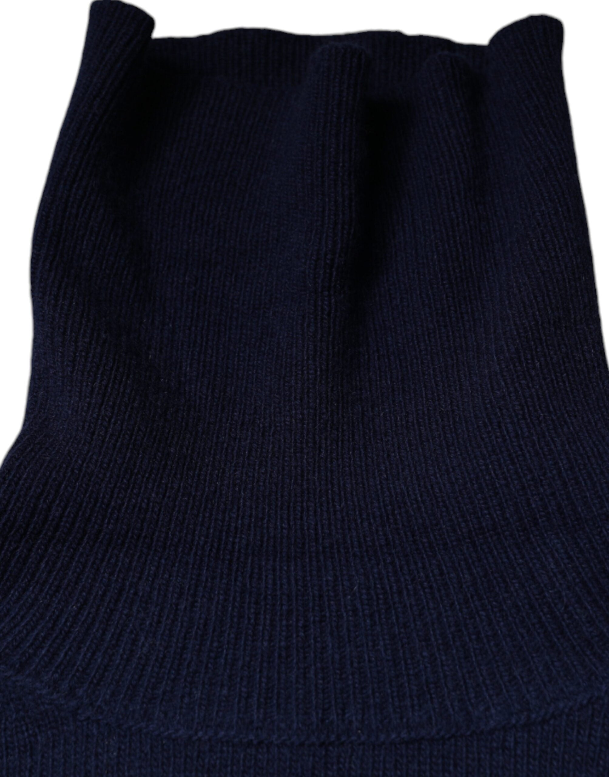 Blauer Rollkragenpullover aus Wollstrick von Dolce &amp; Gabbana