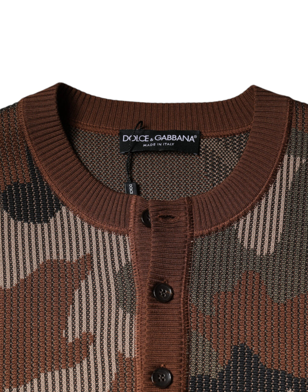 Dolce &amp; Gabbana Mehrfarbiger Camouflage-Pullover für Herren