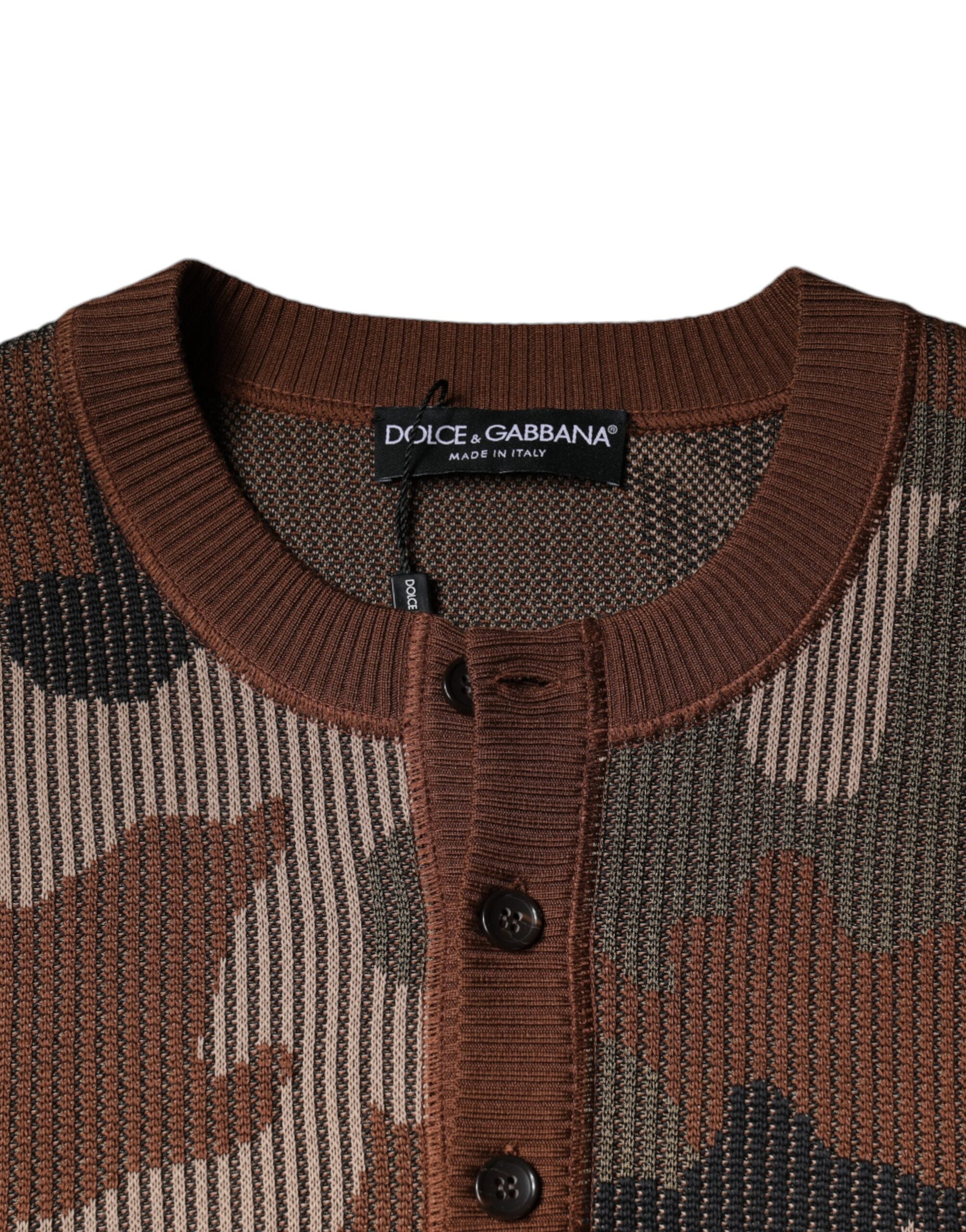 Dolce &amp; Gabbana Mehrfarbiger Camouflage-Pullover für Herren
