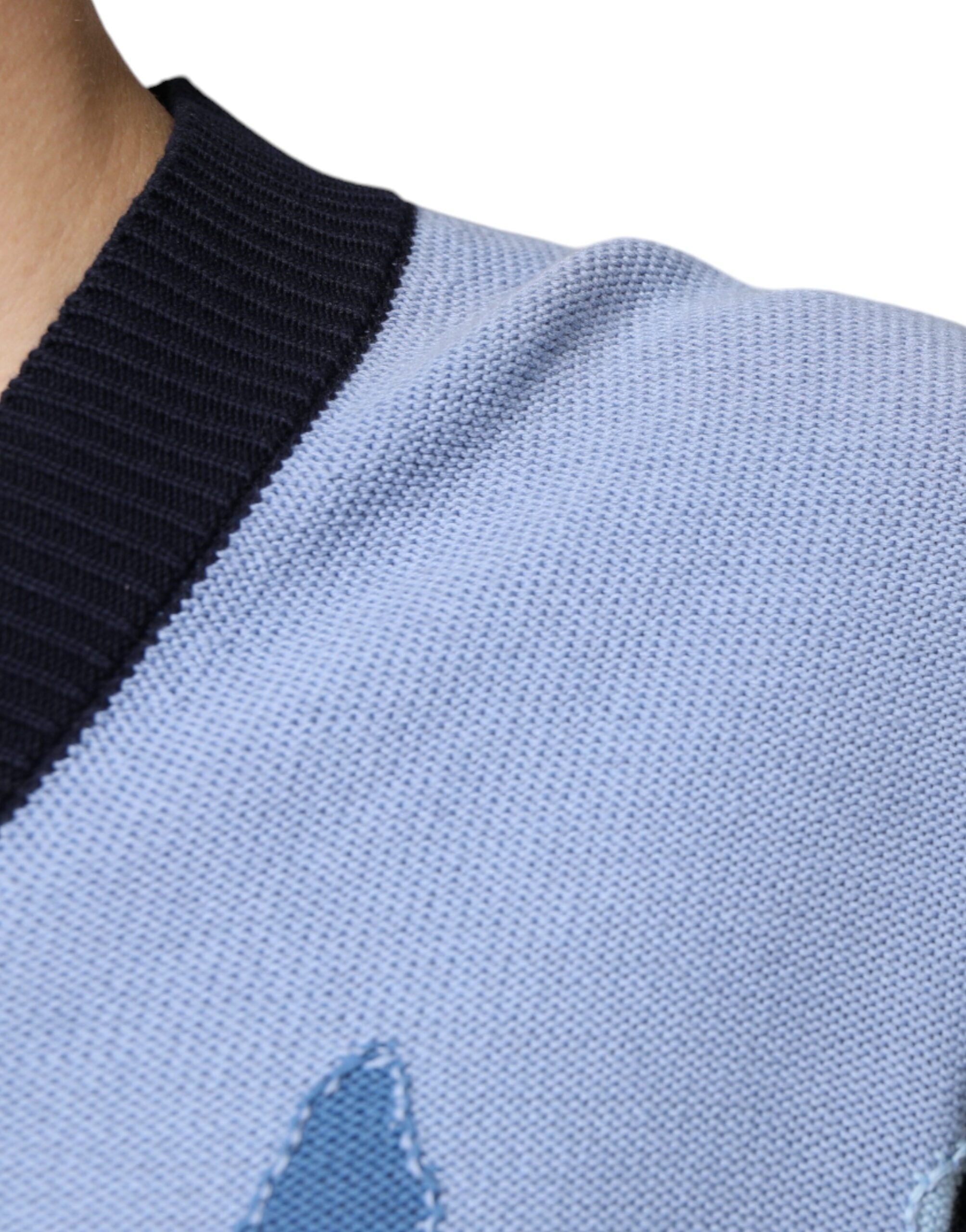 Ballantyne Mehrfarbiger Pullover mit langen Ärmeln und V-Ausschnitt