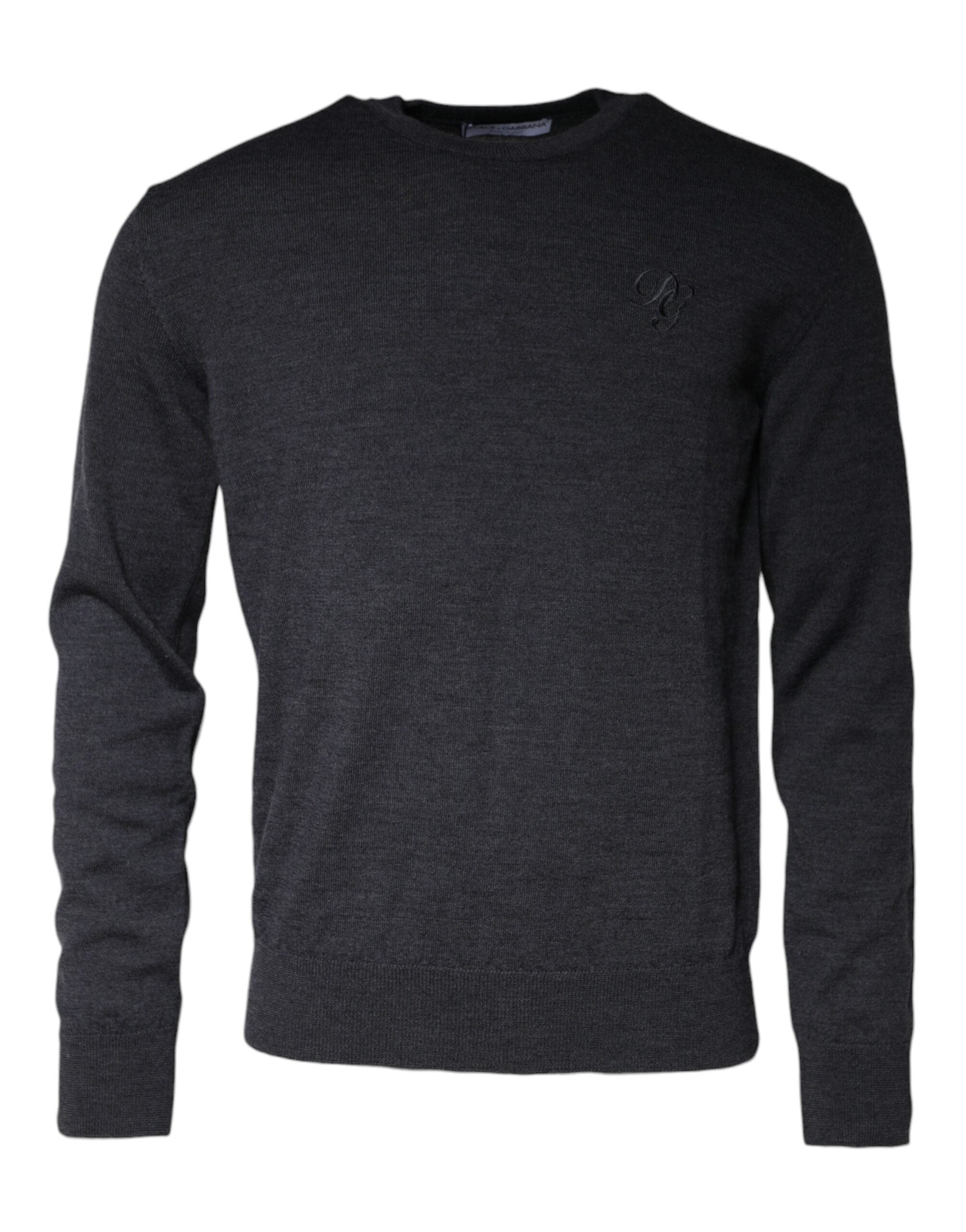 Dolce &amp; Gabbana Pullover mit Rundhalsausschnitt, Dunkelgrau