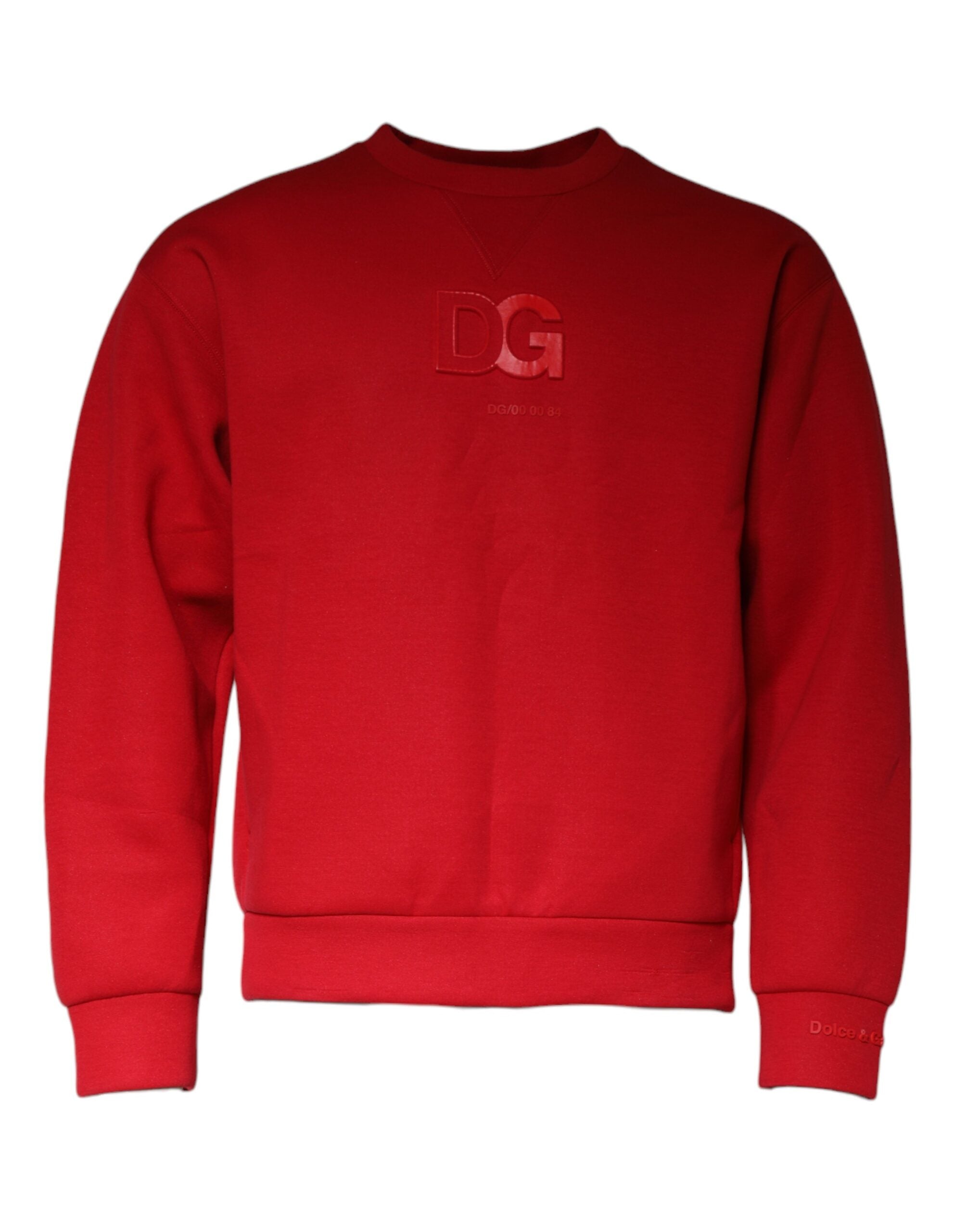 Dolce &amp; Gabbana Kastanienbraunes Sweatshirt aus Baumwolle mit DG-Logo