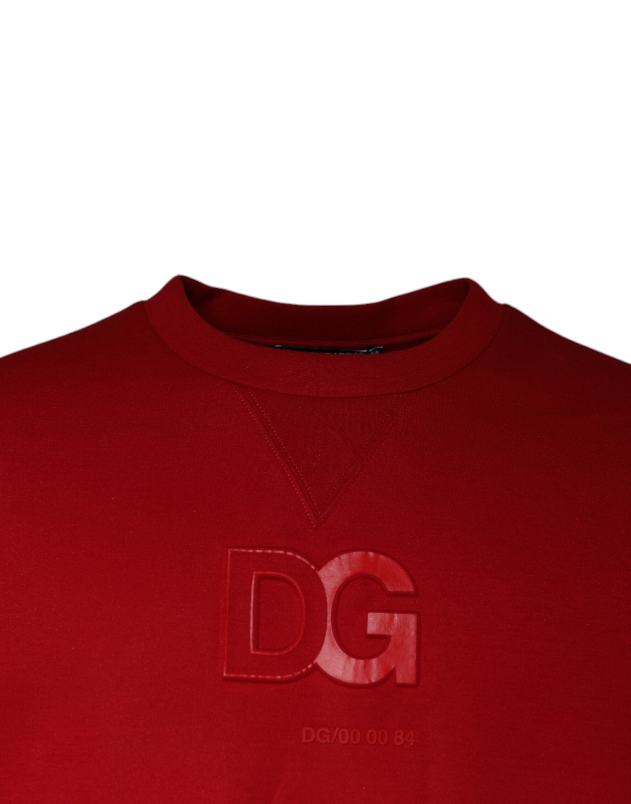 Dolce &amp; Gabbana Kastanienbraunes Sweatshirt aus Baumwolle mit DG-Logo