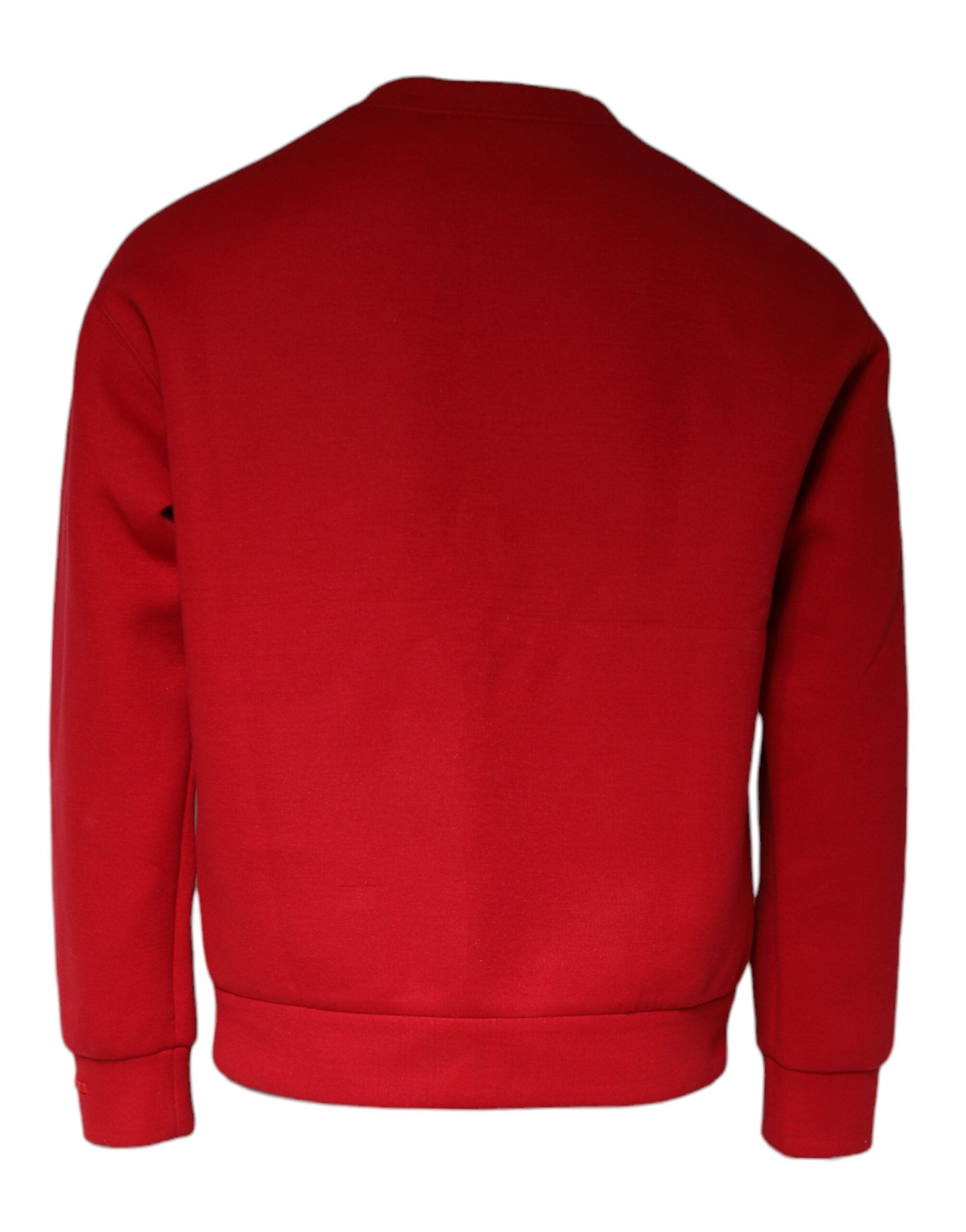 Dolce &amp; Gabbana Kastanienbraunes Sweatshirt aus Baumwolle mit DG-Logo