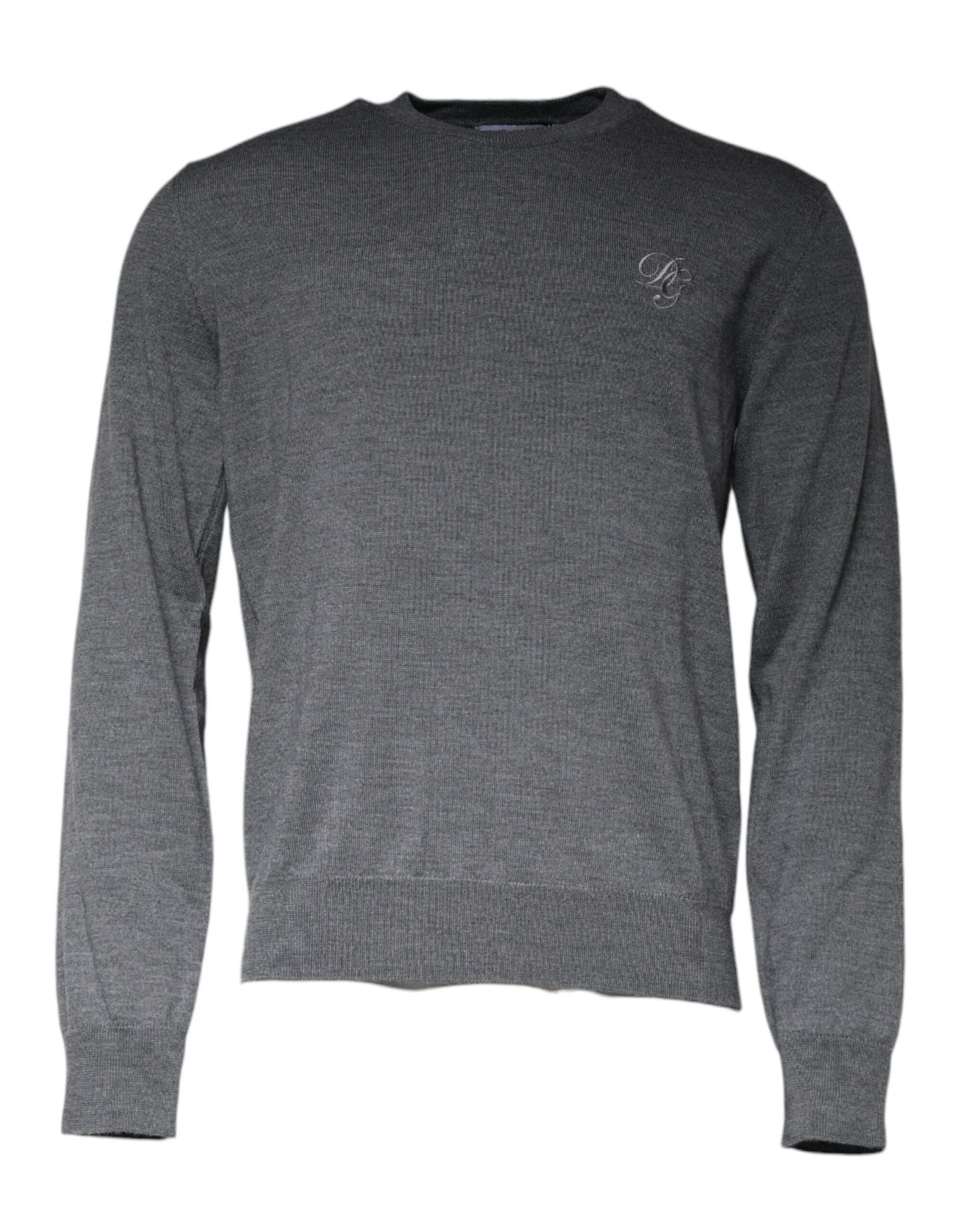 Dolce &amp; Gabbana Pullover mit Rundhalsausschnitt, Dunkelgrau