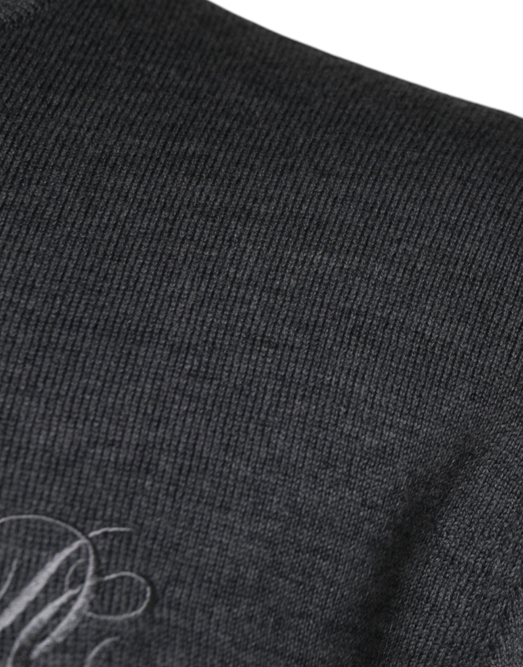 Dolce &amp; Gabbana Pullover mit Rundhalsausschnitt, Dunkelgrau