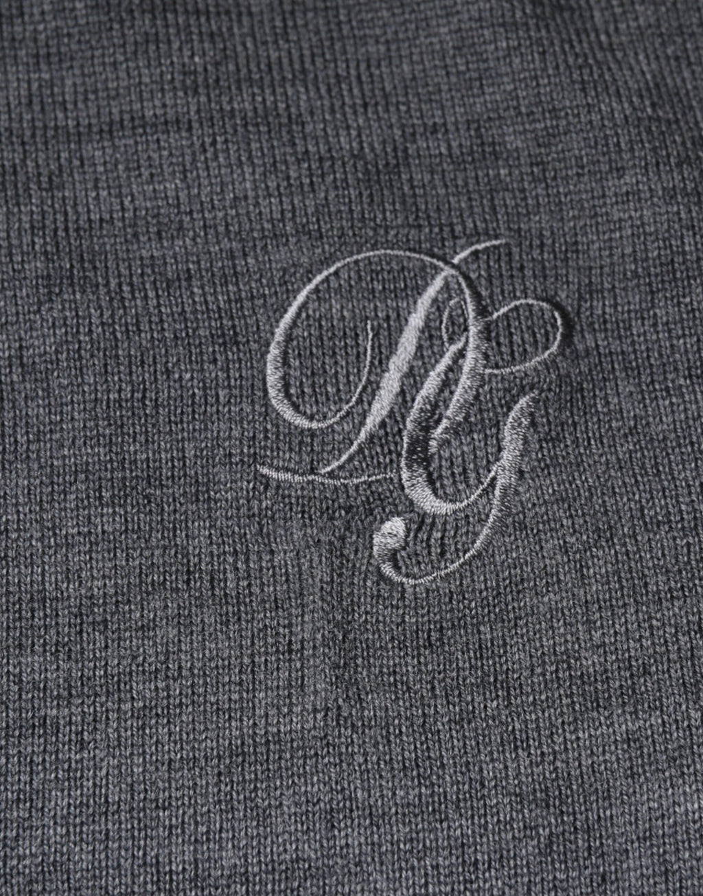 Dolce &amp; Gabbana Pullover mit Rundhalsausschnitt, Dunkelgrau