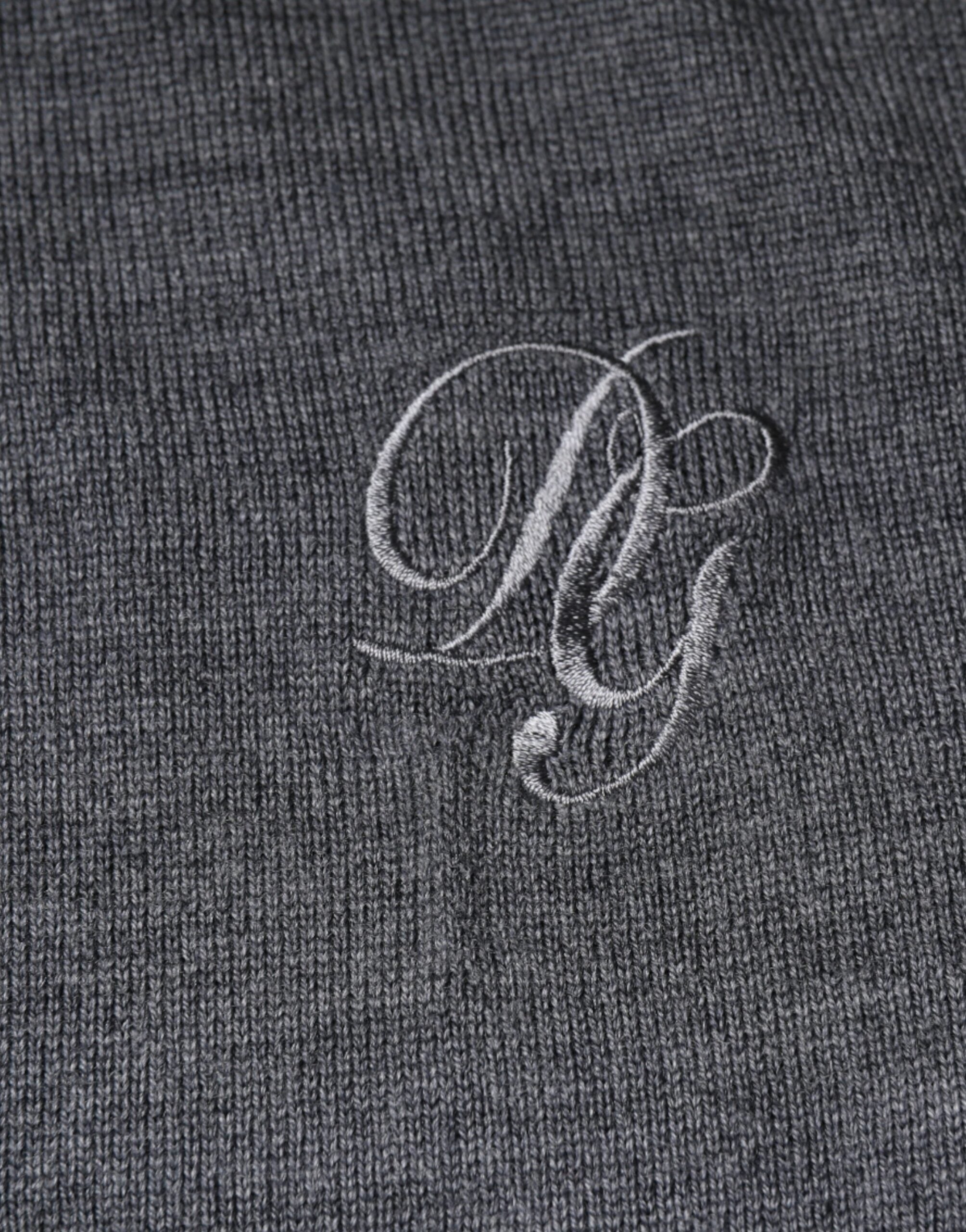 Dolce &amp; Gabbana Pullover mit Rundhalsausschnitt, Dunkelgrau