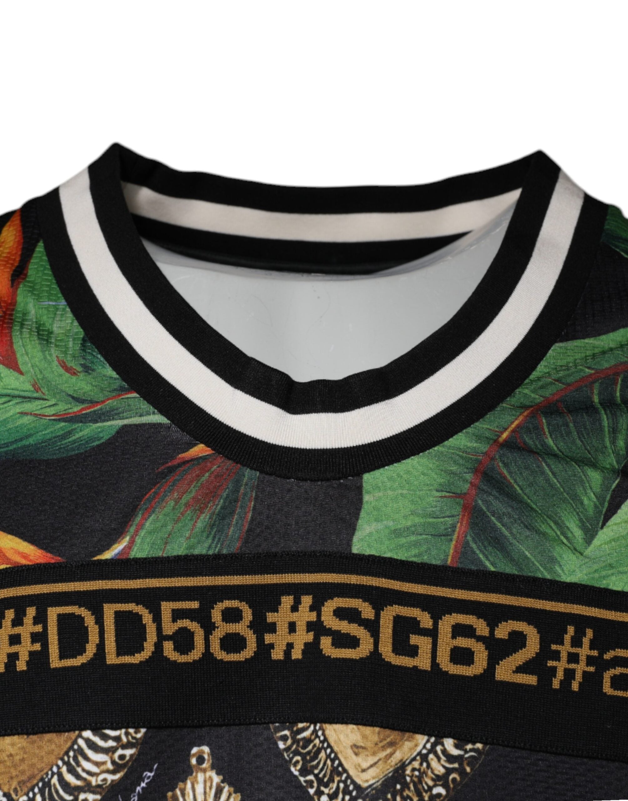 Dolce &amp; Gabbana – Mehrfarbiges, ärmelloses Tank-T-Shirt mit tropischem Muster