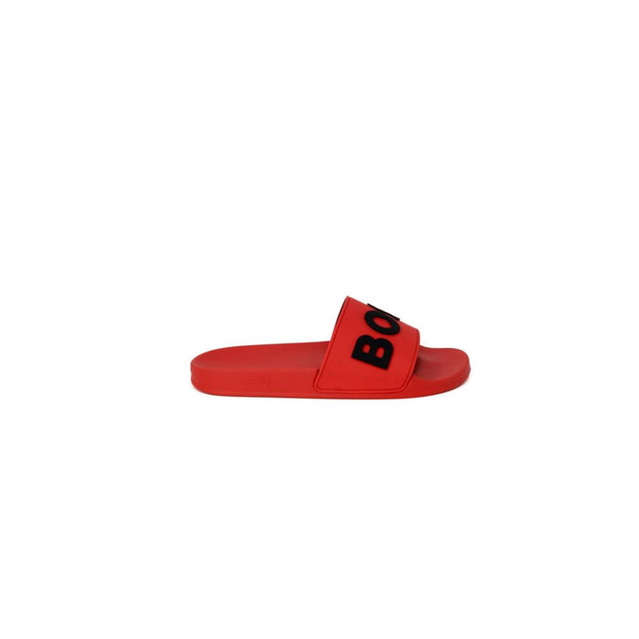 Hugo Boss – Rote Polyethylen-Sandale