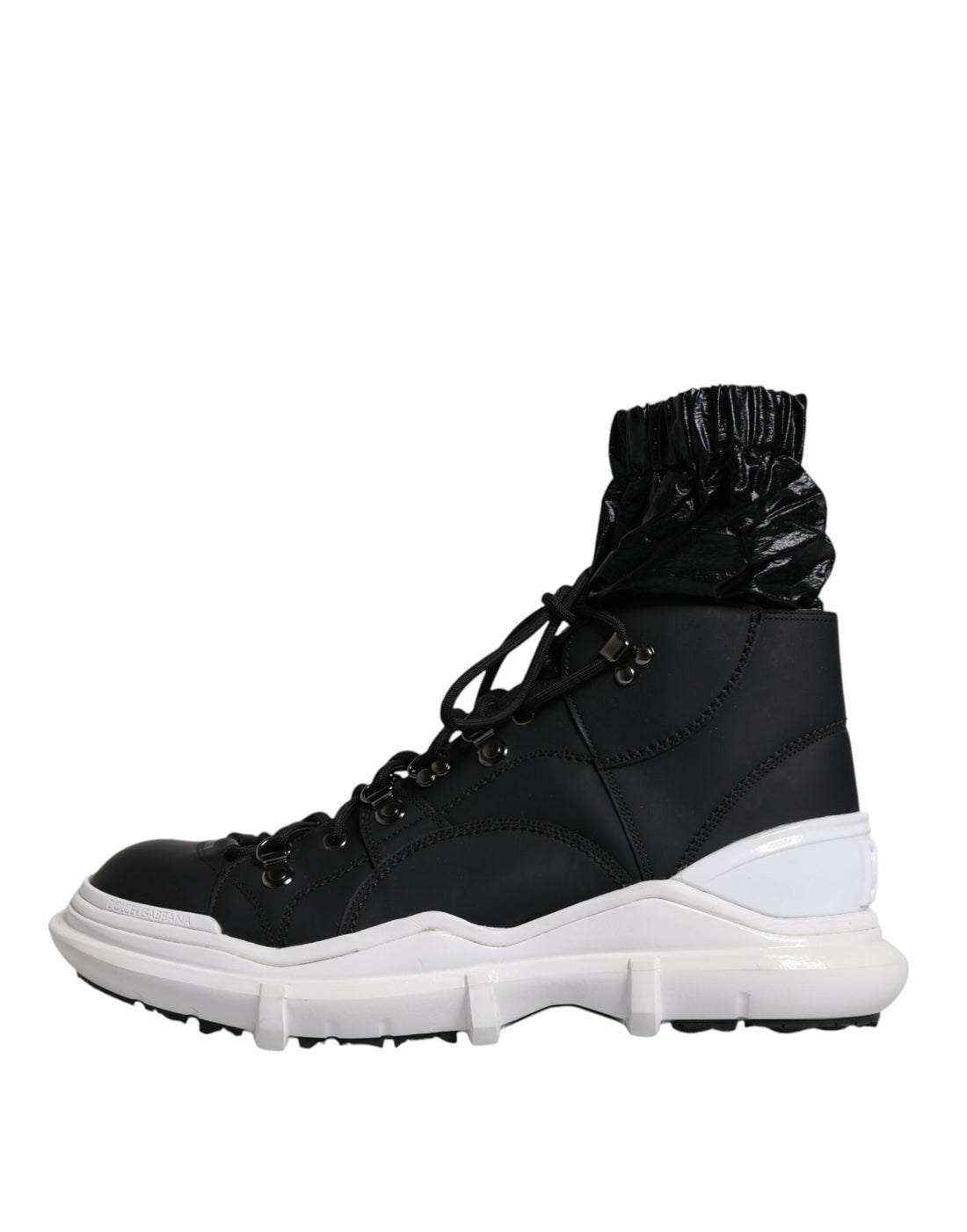 Dolce &amp; Gabbana – Galileo – Hohe Sneakers aus Nylon in Schwarz